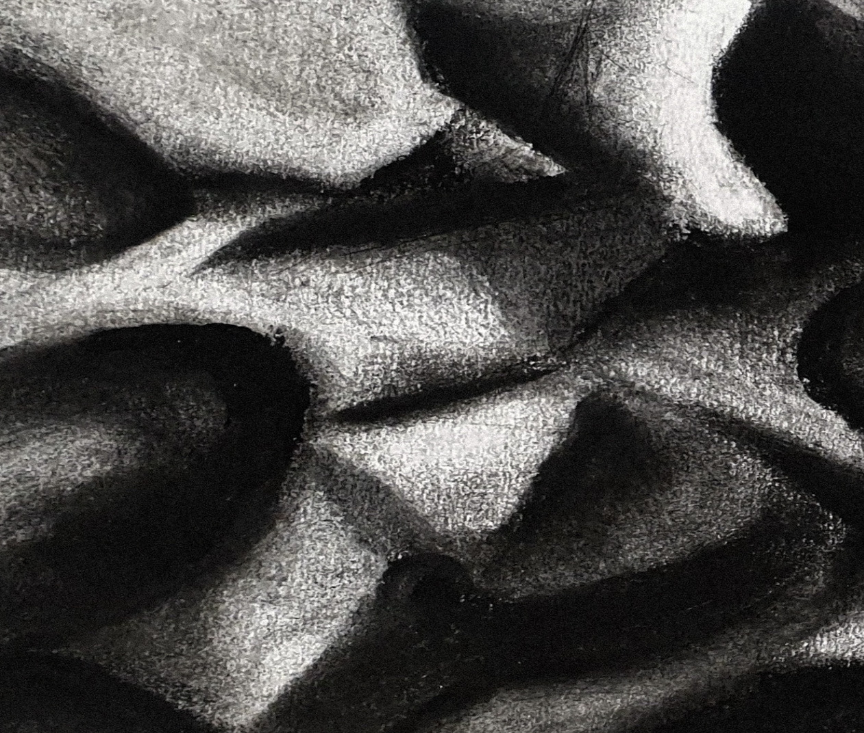 Untitled, Abstract charcoal drawing